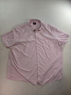UNTUCKit Gironde SS Pink Stretch Button Up Shirt 3XL